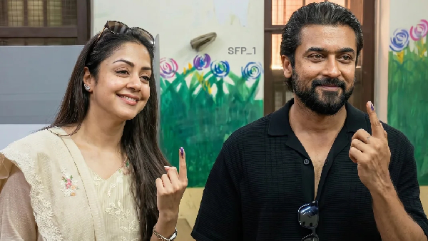 Suriya amp amp Jyothika Cast Their Vote Together Suriya s Statement Sparks Buzz