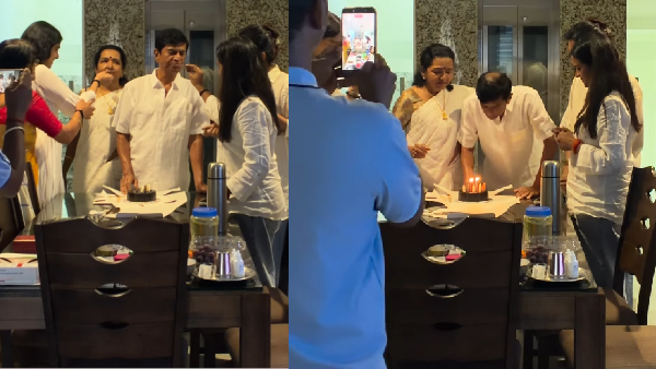 S A Chandrasekhar amp amp Shoba Chandrasekhar Celebrate 56th Anniversary Where Is Vijay
