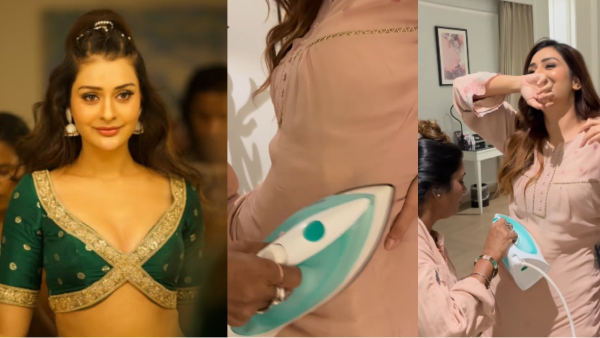 Leader Heroine Payal Rajput iron her dress in a wear mode video stuns fans