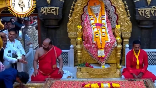 Vijay seeks blessing at Siradi Sai Baba Temple