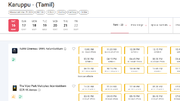 Suriya s Karuppu Day 2 Box Office Ticket Booking Status and Predictiions are here
