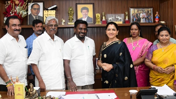 Ravi Mohan and Kushbhu Meets Minister Rajmohan photos goes viral