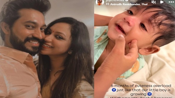 Madhampatty Rangaraj s Son Turns 6 Months Joy Crizildaa s Cute Post Trends Online