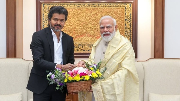 Vijay Ditches His Signature Coat Suit Appears in Veshti Shirt for the First Time as Tamil Nadu CM Vijay Ditches His Signature Coat Suit Appears in Veshti Shirt for the First Time as Tamil Nadu CM