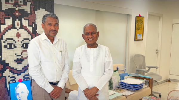 VCK MLA Vanniarasu Meets Ilaiyaraaja After Election Victory Viral Video Sparks Political Buzz VCK MLA Vanniarasu Meets Ilaiyaraaja After Election Victory Viral Video Sparks Political Buzz