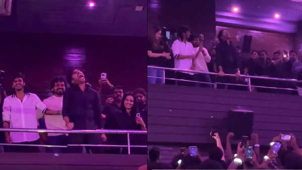 RJ Balaji Turns Into Karuppan at Theatre Celebration as Suriya Fans Roar for Karuppu Success RJ Balaji Turns Into Karuppan at Theatre Celebration as Suriya Fans Roar for Karuppu Success