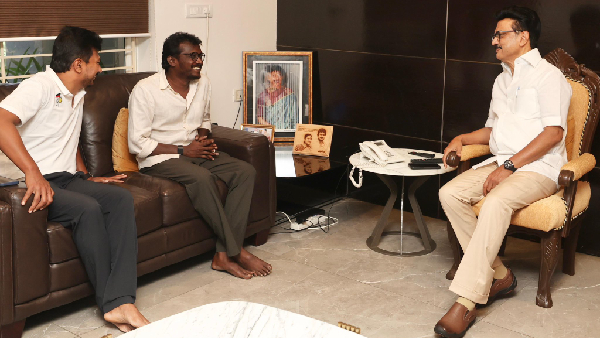 Mari Selvaraj Meets Former CM M K Stalin Netizens Discuss Udhayanidhi Stalin s Viral Expression