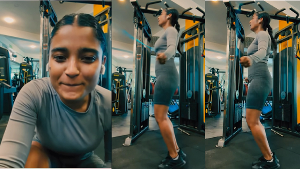 Chaitra Achar s Fast Skipping Workout Video Goes Viral Fans Praise Her Fitness and Dedication in Gym Chaitra Achar s Fast Skipping Workout Video Goes Viral Fans Praise Her Fitness and Dedication in Gym