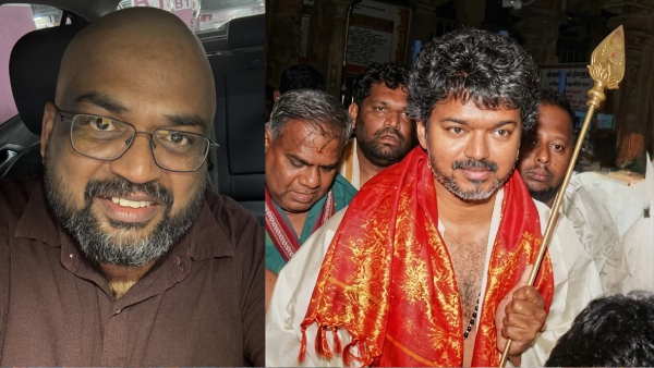 Prashanth Rangaswamy tonsure his head after Vijay s Great Victory
