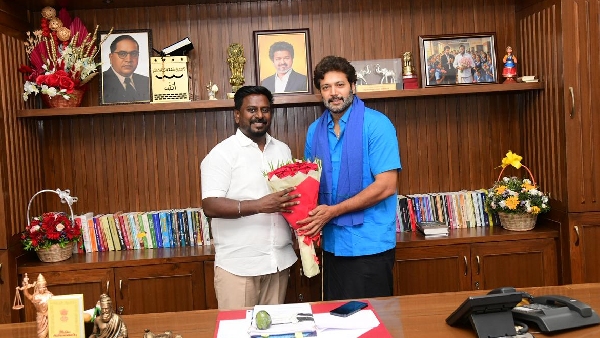 Ravi Mohan and Kushbhu Meets Minister Rajmohan photos goes viral