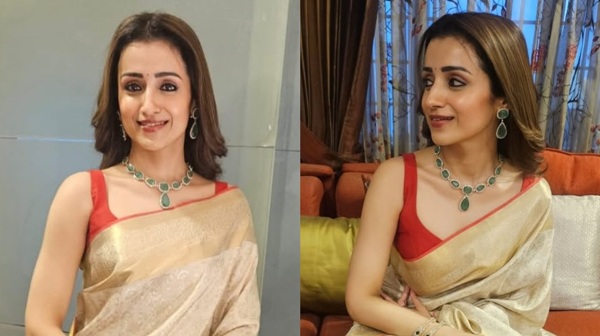 Trisha s Viral Wedding Look With Vijay Was Just a Coincidence Says Stylist Trisha s Viral Wedding Look With Vijay Was Just a Coincidence Says Stylist