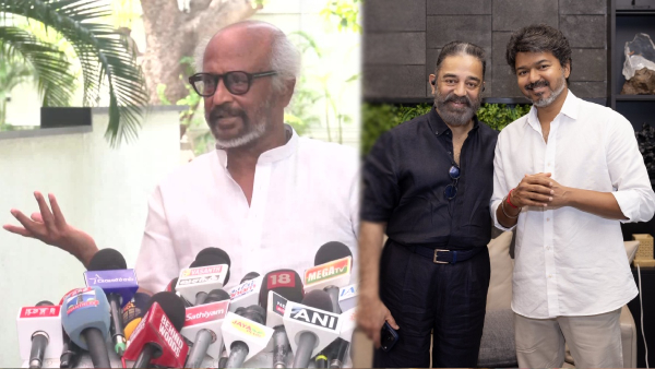 Rajinikanth says he must won if he contest election and send wishes for Vijay turns CM Rajinikanth says he must won if he contest election and send wishes for Vijay turns CM