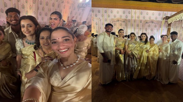 Trisha and Aarthi Ravi s Photos from Khushbu s Daughter Avantika s Wedding Spark Online Debate