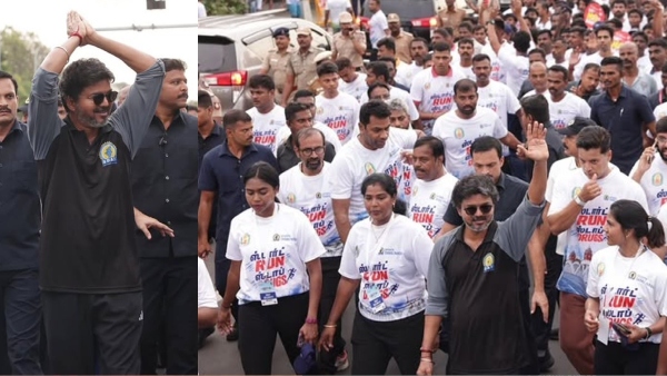Marathon Running Girls praised CM Vijay for his sportiveness at the age of 52