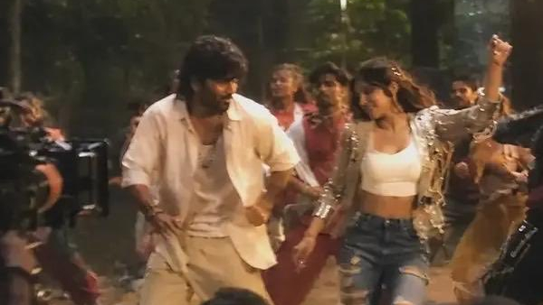 Dhanush and Sreeleela OM Dance stills leaked Dhanush and Sreeleela OM Dance stills leaked