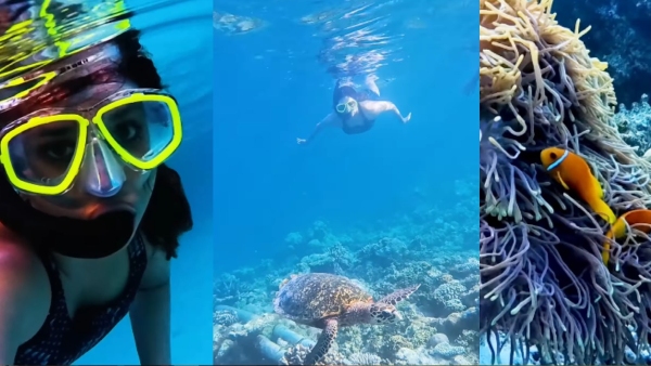 Keerthi Suresh finally Finding Nemo at deep ocean Scuba Diving Keerthi Suresh finally Finding Nemo at deep ocean Scuba Diving