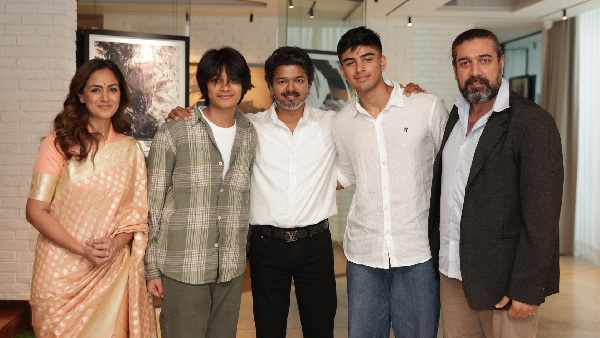Simran Meets CM Vijay Fans Wish for One More Film Together Simran Meets CM Vijay Fans Wish for One More Film Together