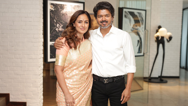 Simran Meets CM Vijay Fans Wish for One More Film Together Simran Meets CM Vijay Fans Wish for One More Film Together