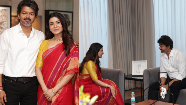 Samantha meets CM Vijay onbehalf Engal Thangam Movie release Samantha meets CM Vijay onbehalf Engal Thangam Movie release