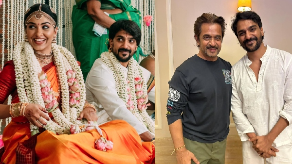 Blast Villain Arjun Chidambaram celebrates Wedding Anniversary and shares Wedding clicks Blast Villain Arjun Chidambaram celebrates Wedding Anniversary and shares Wedding clicks