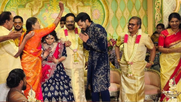 Producer Kannan Ravi Son engaged with DMK Ex MLA Duraimurugan Grand Daughter Producer Kannan Ravi Son engaged with DMK Ex MLA Duraimurugan Grand Daughter