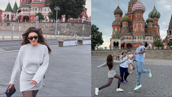 Hansika enjoying her Jolly Tour at Russia gets attention Hansika enjoying her Jolly Tour at Russia gets attention