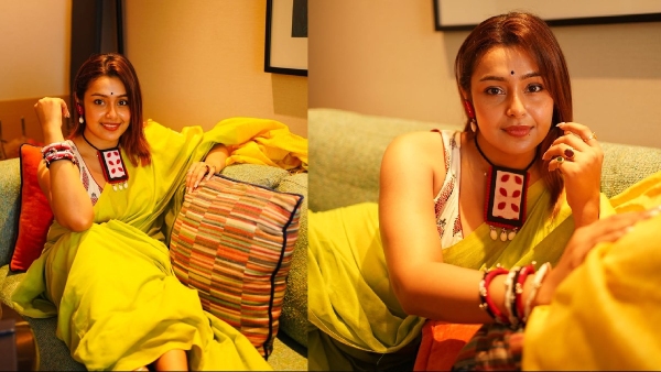 Gatta Kusthi 2 Meenu Teacher Fame Actress Moksha latest Saree Stills Gatta Kusthi 2 Meenu Teacher Fame Actress Moksha latest Saree Stills