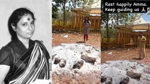 Singer Vinod Venugopal and Reshmi Emotional Tribute to S Janaki at Her Cremation Site Moves Fans