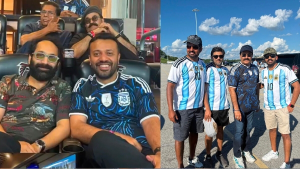 Mohanlal and Fahadh Faasil Watch Argentina Beat England in FIFA World Cup Semi-Final Mohanlal and Fahadh Faasil Watch Argentina Beat England in FIFA World Cup Semi-Final