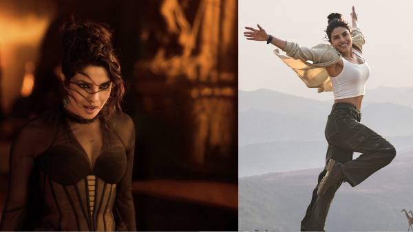 Priyanka Chopra 44th Birthday SS Rajamouli wishes her with 2 different shades Varanasi posters Priyanka Chopra 44th Birthday SS Rajamouli wishes her with 2 different shades Varanasi posters