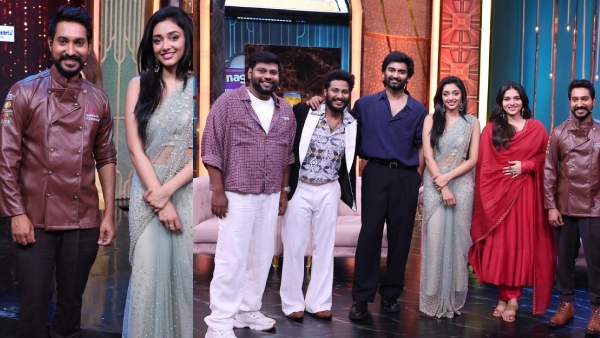 Madhampatty Rangaraj poses with Kayadu Lohar and Preity Mukundhan and forgot Aditi Shankar Madhampatty Rangaraj poses with Kayadu Lohar and Preity Mukundhan and forgot Aditi Shankar