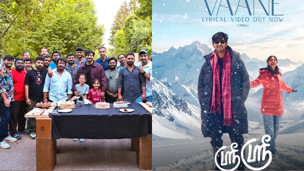 Dulquer Salman celebrates his birthday on the set of Sri Sri Movie