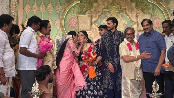 Producer Kannan Ravi Son engaged with DMK Ex MLA Duraimurugan Grand Daughter Producer Kannan Ravi Son engaged with DMK Ex MLA Duraimurugan Grand Daughter