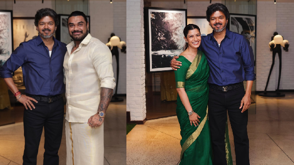 Varalaxmi Sarathkumar meets CM Vijay with her husband photos goes trending now Varalaxmi Sarathkumar meets CM Vijay with her husband photos goes trending now