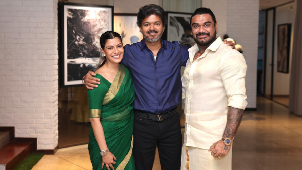Varalaxmi Sarathkumar meets CM Vijay with her husband photos goes trending now Varalaxmi Sarathkumar meets CM Vijay with her husband photos goes trending now