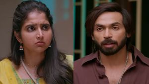 Brahmamudi April 14th Episode: స్వరాజ్‌ని గుర్తుపట్టిన ఇందూ.. పోలీసుల భయంలో ఐశ్వర్య