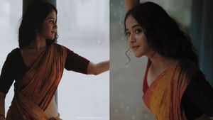 చీరలో దీప్తి సునైన గ్లామర్ షో... తొలకరి చినుకుల్లో తడుస్తూ అలా కవ్వింపులు..