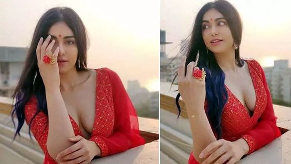 Adah Sharma: ఉప్పొంగుతున్న ఎద అందాలతో అదా శర్మ.. ముందుకు వంగి మరి చూపిస్తూ పోజులు!