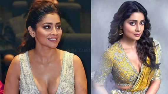 పైటను పక్కకు జరిపి శ్రీయ దారుణం: ఏం కనిపించకూడదో అవే చూపిస్తూ!
