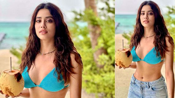 చిన్న స్కర్టులో ఎప్పుడు చూపించని విధంగా జాన్వీ అందాలు.. ఆ బికినీలో కూడా మైండ్ బ్లోయింగ్!