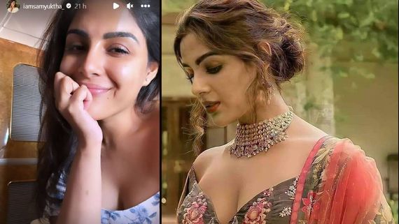  విరూపాక్ష హీరోయిన్ ఓవర్ ఎక్స్‌పోజింగ్: ముందుకు వంగి మరీ క్లీవేజ్ షో