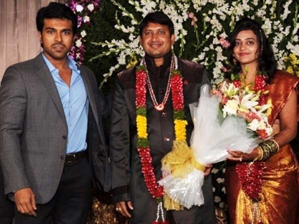 నిర్మాత పెళ్లి రిసెప్షన్ లో మెరిసిన మెగా హీరోలు(ఫోటోలు)