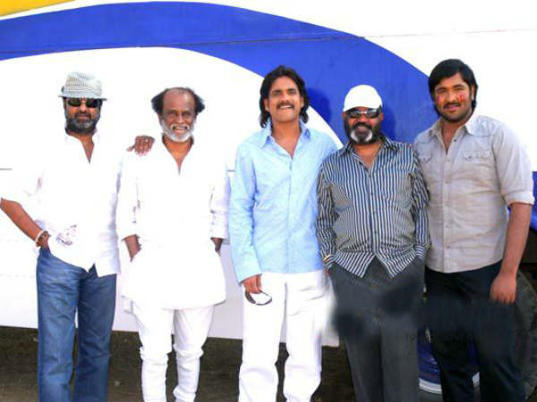 తెలుగు టాప్ స్టార్లతో...రజనీకాంత్ (రేర్ ఫోటోస్)