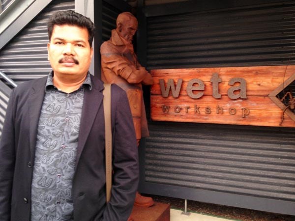 వెటా వర్క్ షాప్ వద్ద శంకర్