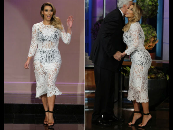 Kim Kardashian wears sexy see-through dress on ‘Tonight Show’ Kim Kardashian wears sexy see-through dress on ‘Tonight Show’