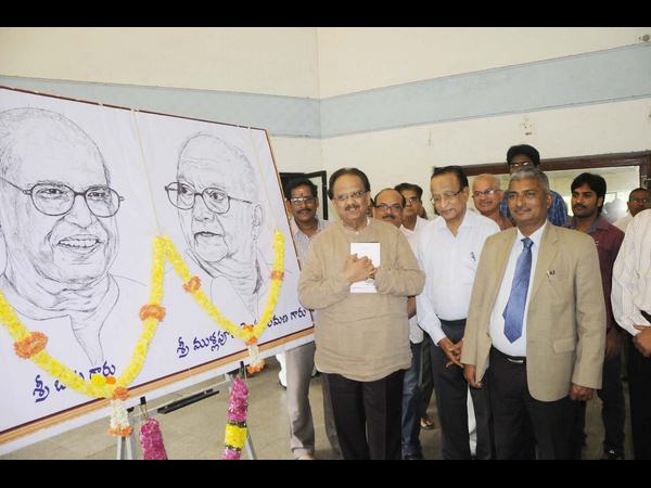 Balasubramaniam about Bapu in andhra university