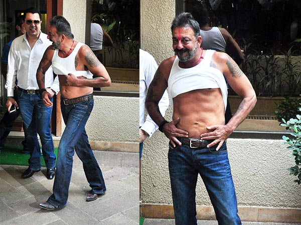 Sanjay Dutt With Six Pack Abs; Out On Two Weeks Furlough