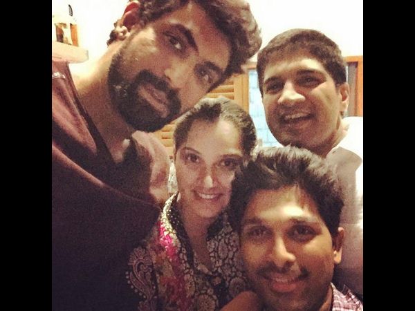 అల్లు అర్జున్, సానియా