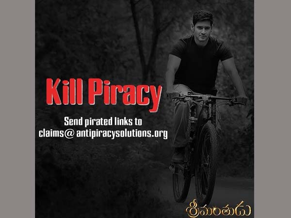 Not Like Baahubali... prevent Srimanthudu net piracy