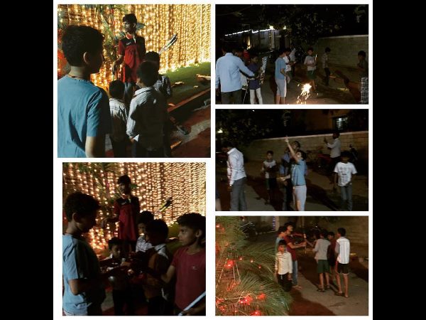 వీధి పిల్లలతో 